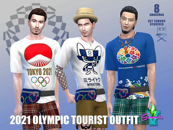 2021 Olympic Tourist Outfit by SimmieV at TSR