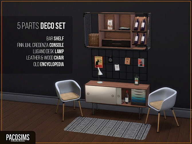 5 PARTS DECO SET (P) at Paco Sims