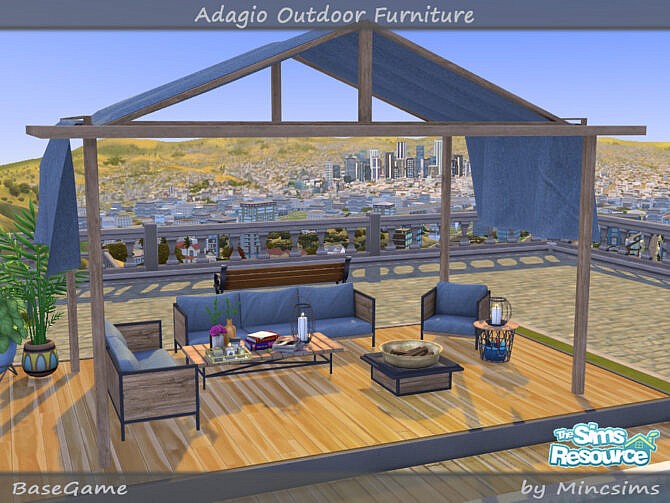 Adagio Outdoor Furniture Set by Mincsims at TSR