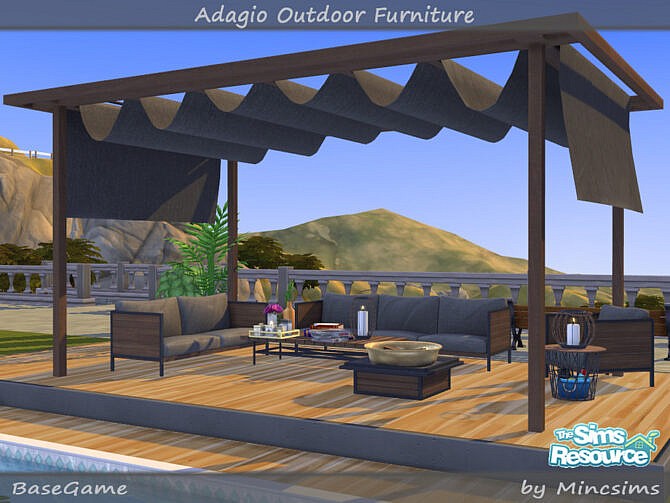 Adagio Outdoor Furniture Set by Mincsims at TSR