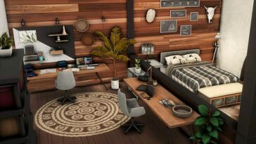 Artsy Bedroom by xogerardine at TSR