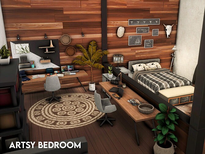 Artsy Bedroom by xogerardine at TSR