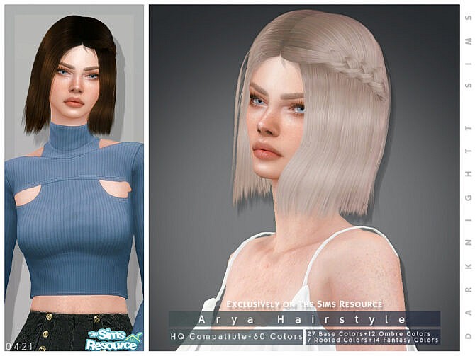 Arya Hairstyle by DarkNighTt at TSR