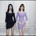 Assymetrical dress 20210407 by Arltos at TSR