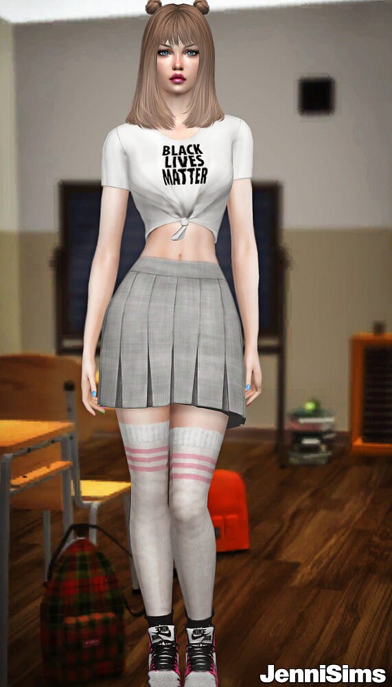 BASE GAME COMPATIBLE Skirt at Jenni Sims