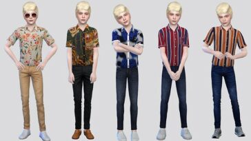 Boy’s Casual Shirt I by McLayneSims at TSR