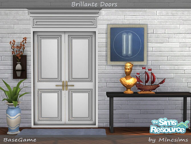 Brillante Panel Doors by Mincsims at TSR
