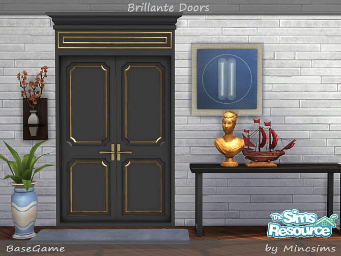 Brillante Panel Doors by Mincsims at TSR