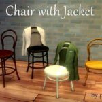 Chair with Jacket by pocci at Garden Breeze Sims 4