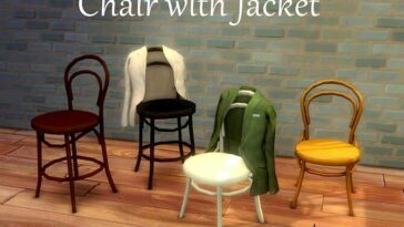 Chair with Jacket by pocci at Garden Breeze Sims 4