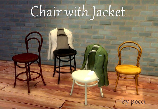 Chair with Jacket by pocci at Garden Breeze Sims 4