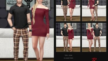 Couple In Game Pose Set 01 by ReMaron at TSR