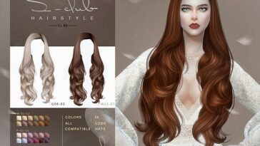 Curly long hair N80 by S-Club LL at TSR