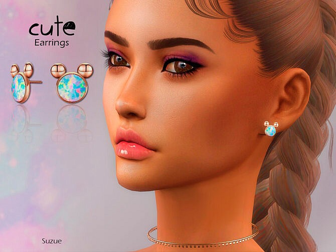 Cute Earrings by Suzue at TSR