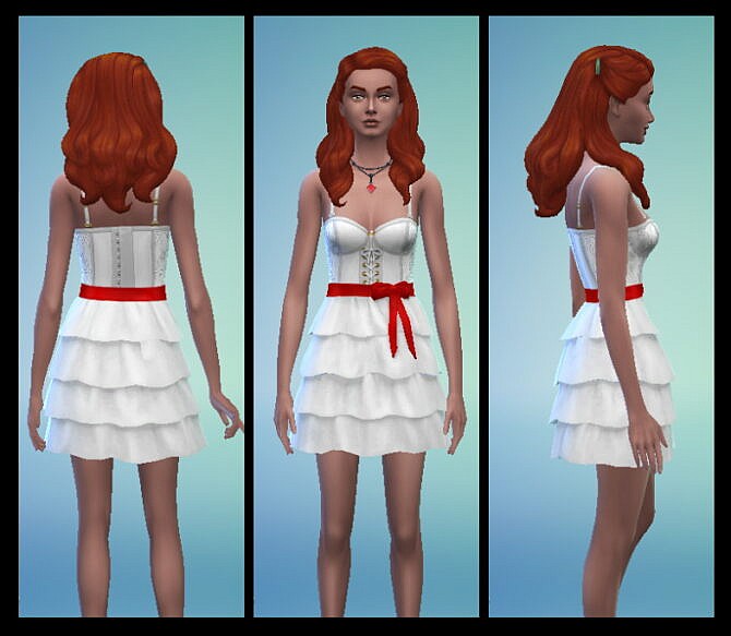 Cutie Corset Dress by WelshWeirdo at Mod The Sims 4
