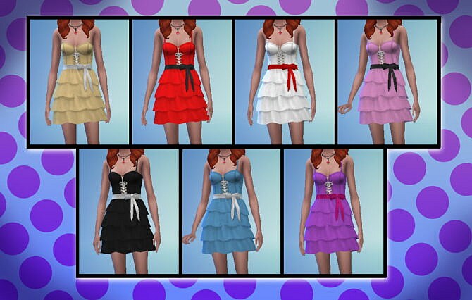 Cutie Corset Dress by WelshWeirdo at Mod The Sims 4
