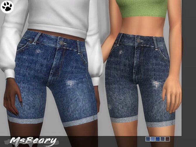 Denim Jean Shorts by MsBeary at TSR