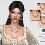 Diamond Necklace EA colors at Elfdor Sims