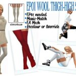 EP01 WOOL THIGH HIGHS at Sims4Sue