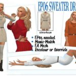 EP06 SWEATER DRESS at Sims4Sue