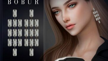 Earrings 47 by Bobur3 at TSR