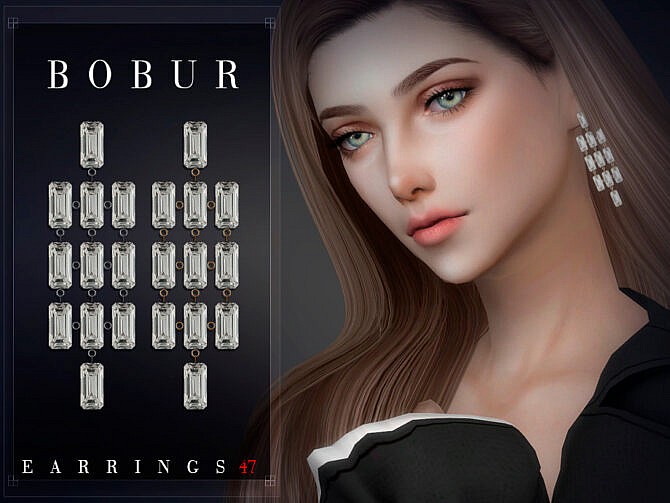 Earrings 47 by Bobur3 at TSR