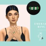 Emerald Engagement Ring by Glitterberryfly at TSR