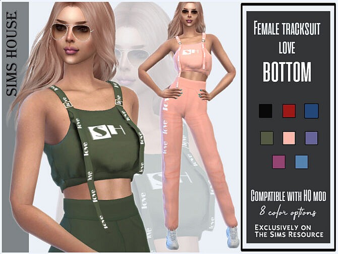 Female tracksuit pants by Sims House at TSR