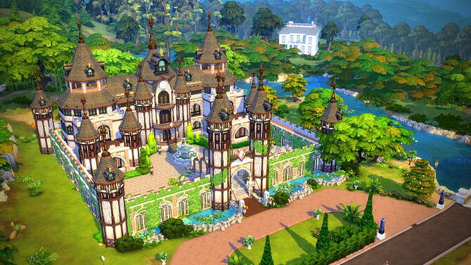 Fully furnished Medieval Castle by bradybrad7 at Mod The Sims 4