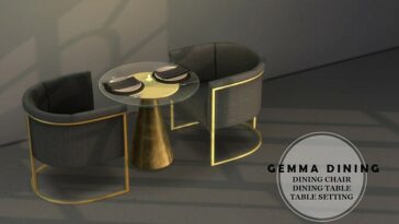 Gemma dining set at Leo Sims