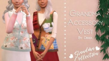 Grandma Accessory Vest by Dissia at TSR