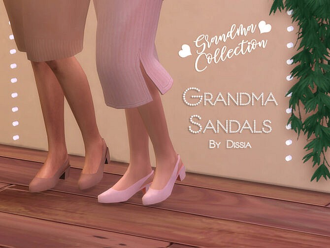 Grandma Sandals by Dissia at TSR