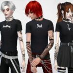 Guys SadBoy, Devil and Upside Down Cross T-shirts by MaruChanBe at TSR