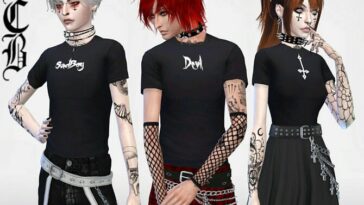 Guys SadBoy, Devil and Upside Down Cross T-shirts by MaruChanBe at TSR