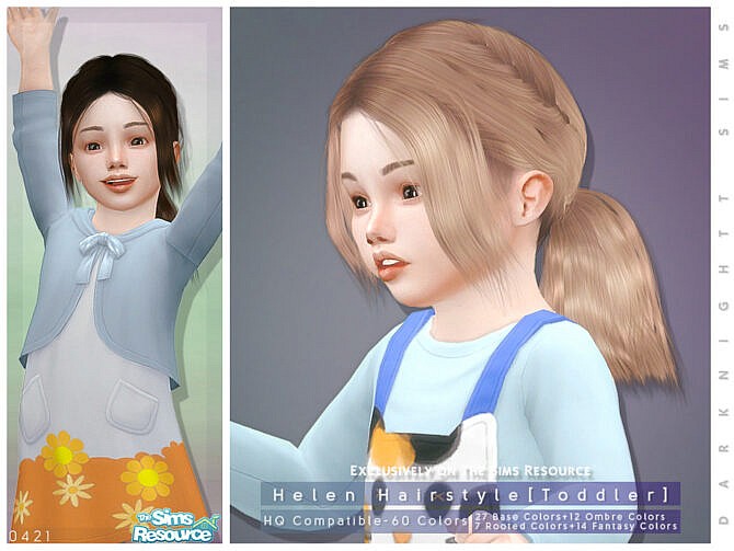 Helen Hairstyle [Toddler] by DarkNighTt at TSR