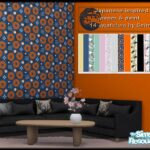 Japanese Inspired Wallpaper & Paint by seimar8 at TSR