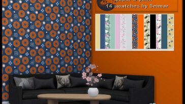 Japanese Inspired Wallpaper & Paint by seimar8 at TSR