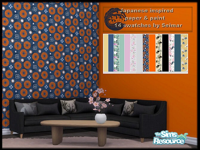 Japanese Inspired Wallpaper & Paint by seimar8 at TSR