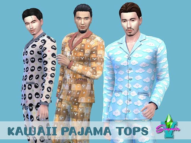 Kawaii PJ Tops by SimmieV at TSR