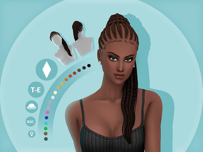 Kehlani Hair by simcelebrity00 at TSR