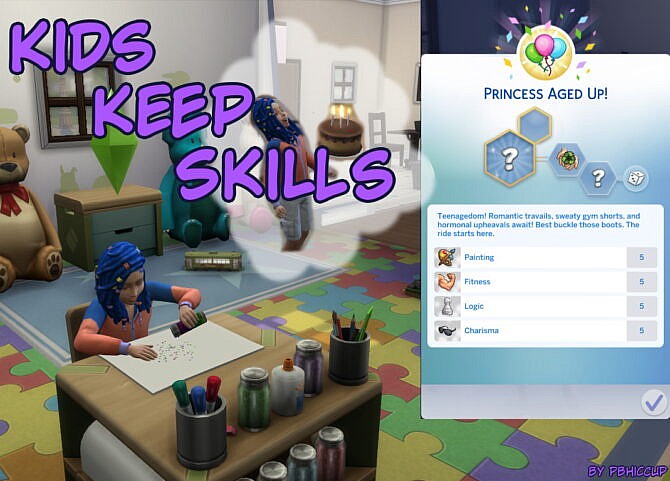 Kids Keep Skills by PBHiccup at Mod The Sims 4