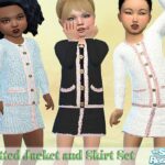 Knitted Jacket and Skirt by Pelineldis at TSR