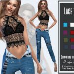 Lace top by Sims House at TSR