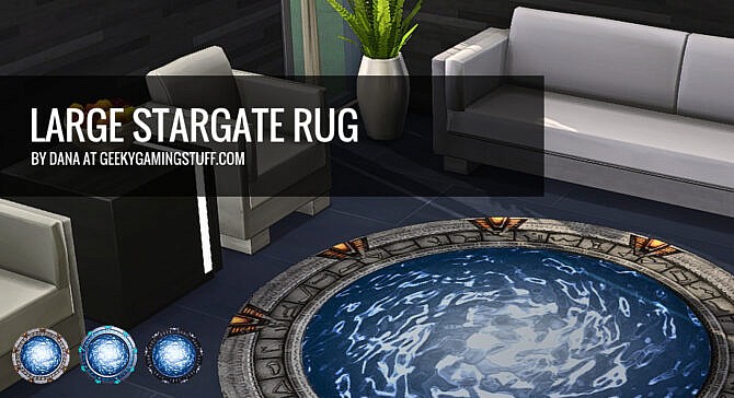 Large Stargate Rug at Geeky Gaming Stuff