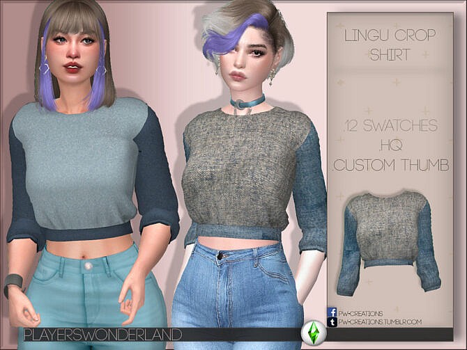 Lingu Crop Shirt by PlayersWonderland at TSR