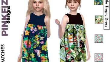 Little Tropic Dress by Pinkfizzzzz at TSR