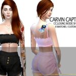 Loung Mode Crop Top Set by carvin captoor at TSR