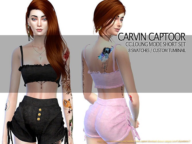 Loung Mode Short Set by carvin captoor at TSR