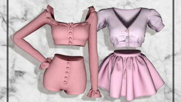 Lovely Pajama Set Ver_1 & Ver_2 at RIMINGs