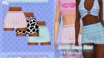 MOO! Short Skirt by B0T0XBRAT at TSR